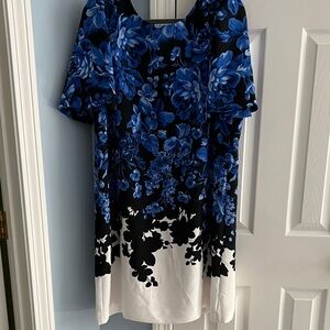 Ann Taylor Blue Floral Dress